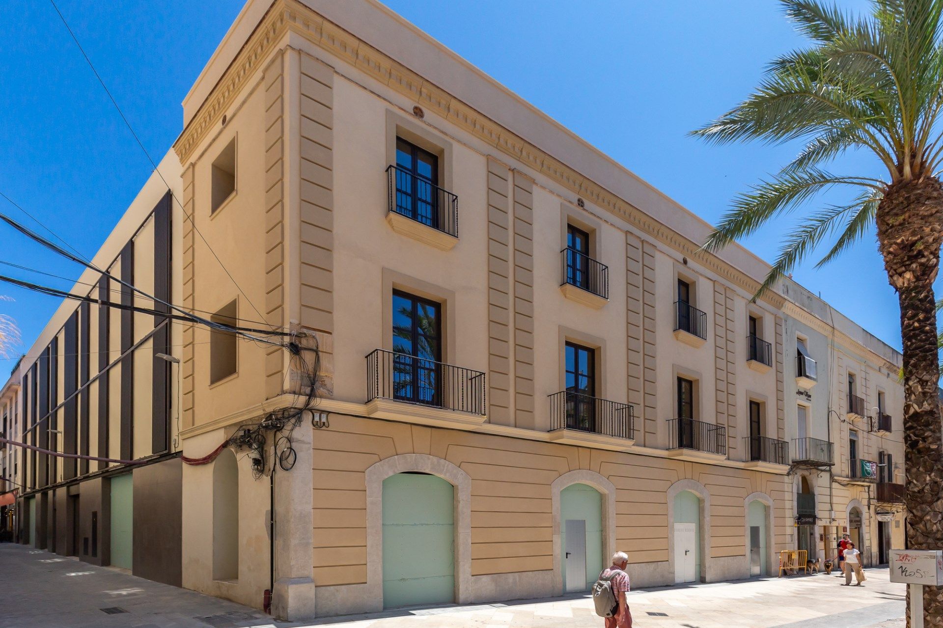 Vista exterior de Planta baja en venta en Vilanova i la Geltrú con Aire acondicionado, Calefacción y Terraza