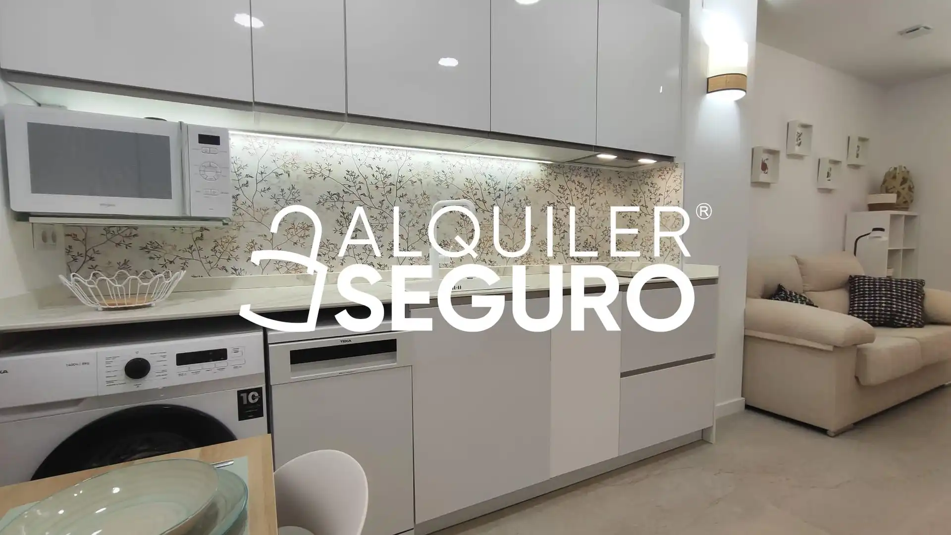 Cocina de Estudio de alquiler en Alfafar con Aire acondicionado, Calefacción y Amueblado