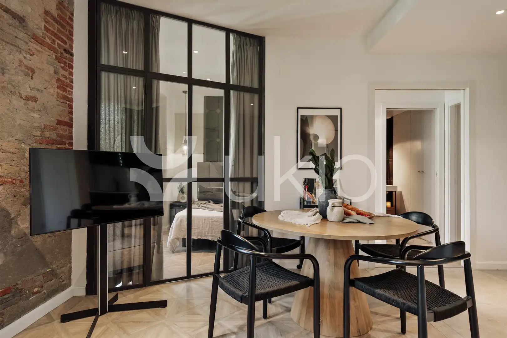 Wohnzimmer von Wohnungen zur Miete in Barcelona mit Klimaanlage, Heizung und Möbliert