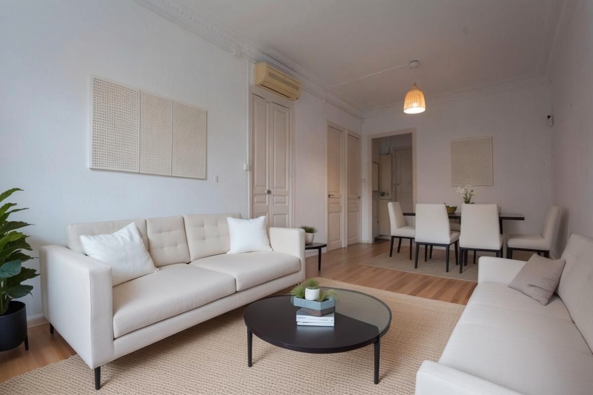 Sala d'estar de Pis en venda en  Barcelona Capital amb Aire condicionat, Calefacció i Parquet