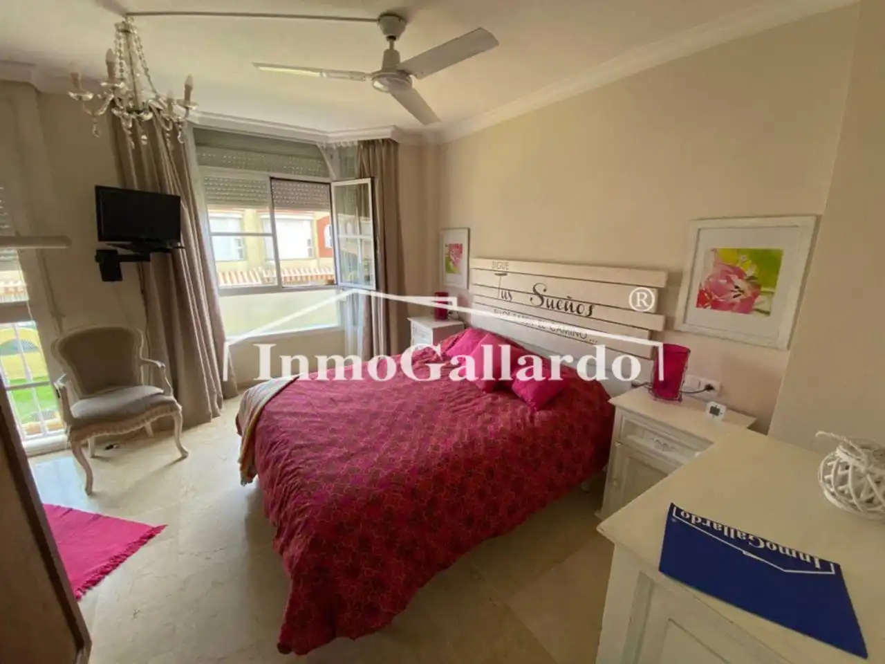 Schlafzimmer von Haus oder Chalet zur Miete in Rincón de la Victoria mit Klimaanlage, Privatgarten und Terrasse