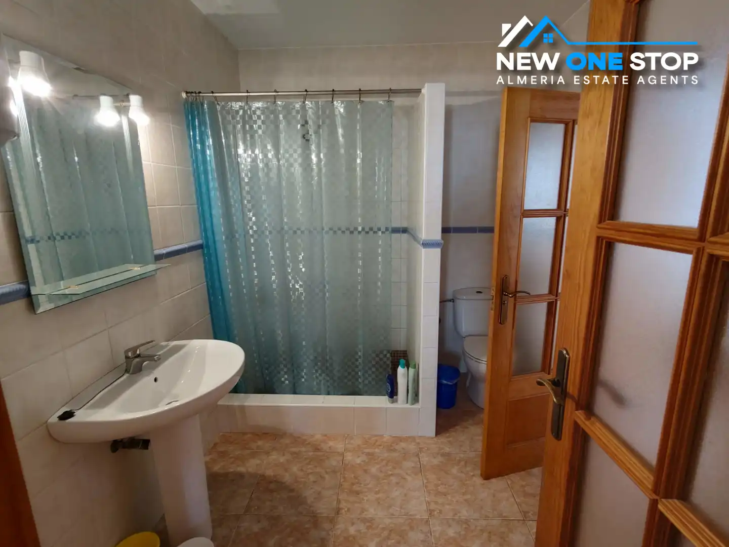 Baño de Casa o chalet en venta en Mojácar con Aire acondicionado, Jardín privado y Terraza