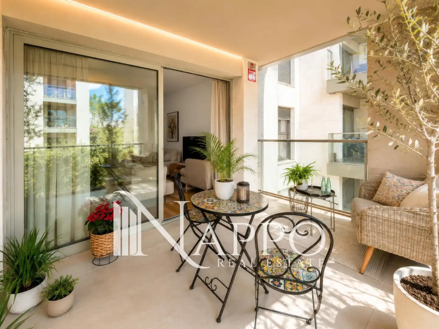 Terrasse von Wohnung zum Verkauf in  Palma de Mallorca mit Klimaanlage, Heizung und Terrasse