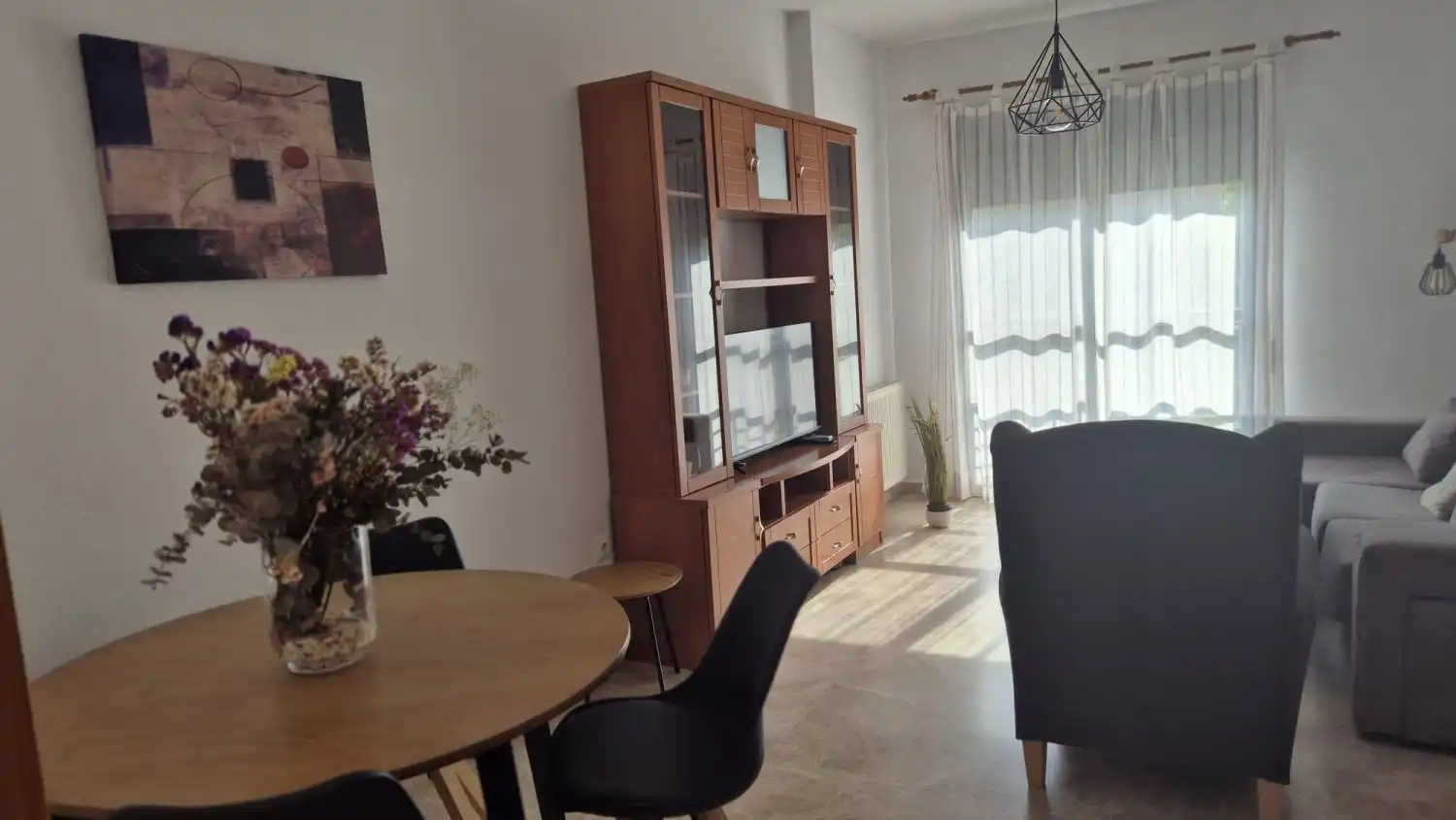 Wohnzimmer von Wohnung zur Miete in Badajoz mit Klimaanlage, Heizung und Terrasse