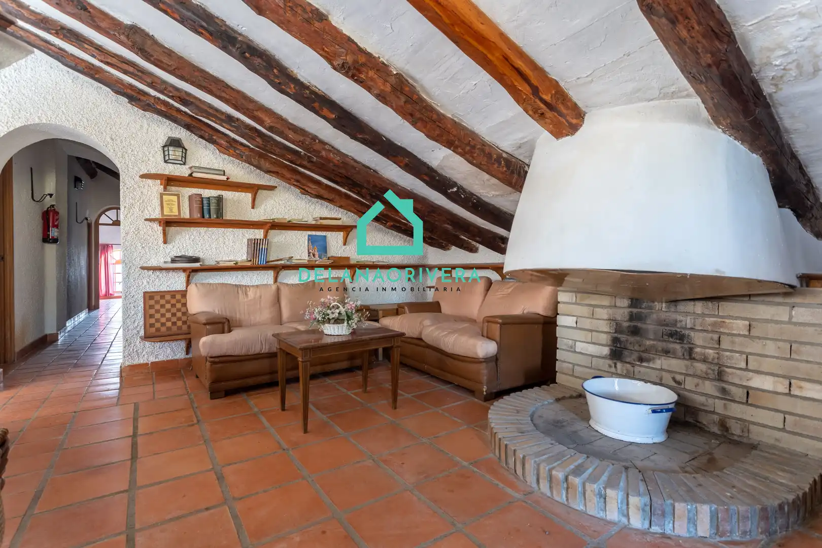 Living room of Country homes for rent in Villamalea  with Private garden, Terrace and Swimming Pool