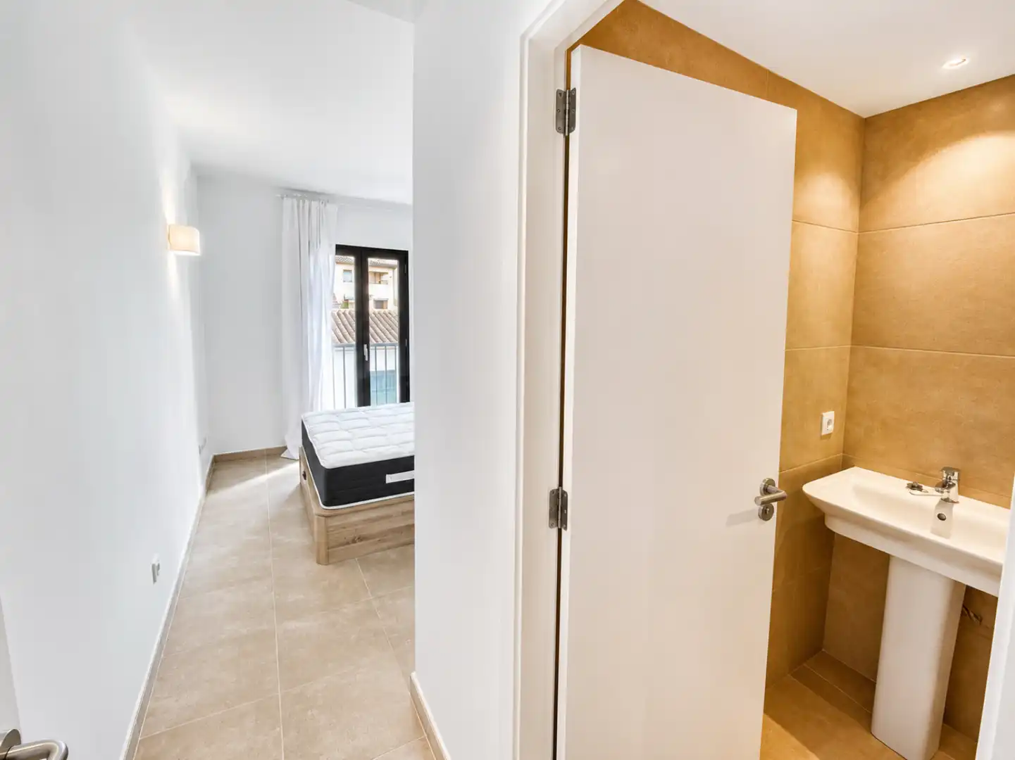 Schlafzimmer von Wohnung zur Miete in Sant Joan mit Klimaanlage, Terrasse und Möbliert