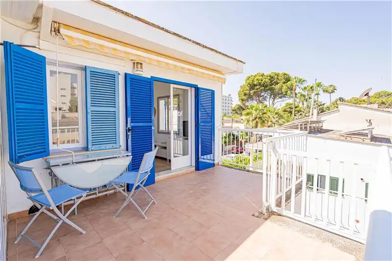 Terraza de Apartamento de alquiler en  Palma de Mallorca con Aire acondicionado, Terraza y Amueblado