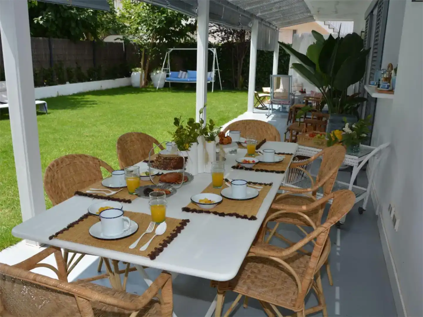 Terrassa de Casa o xalet de lloguer en Castelldefels amb Aire condicionat, Jardí privat i Piscina