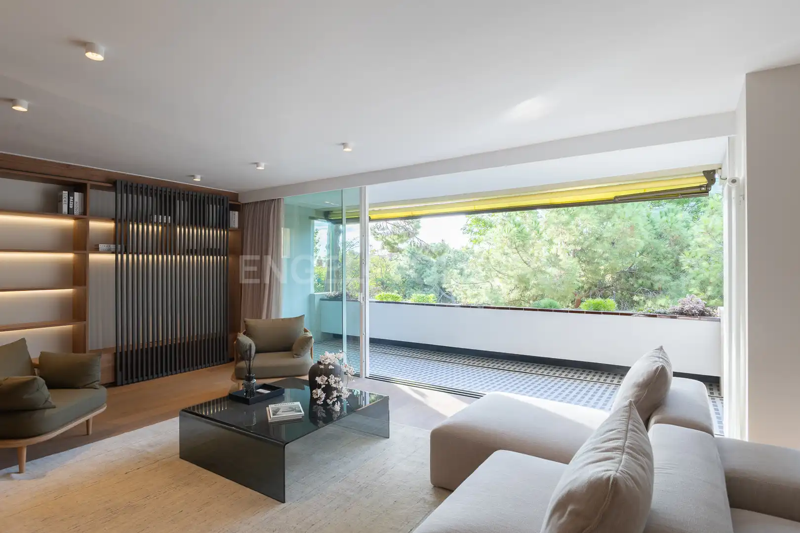 Sala de estar de Piso en venta en Barcelona con Aire acondicionado, Calefacción y Parquet