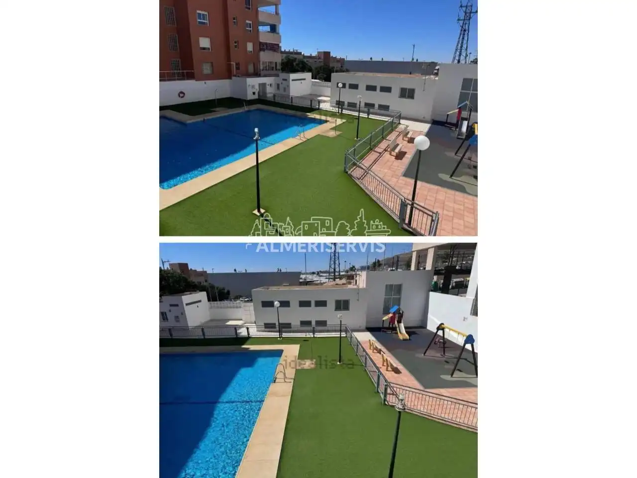 Piscina de Pis en venda en Roquetas de Mar amb Calefacció, Terrassa i Traster