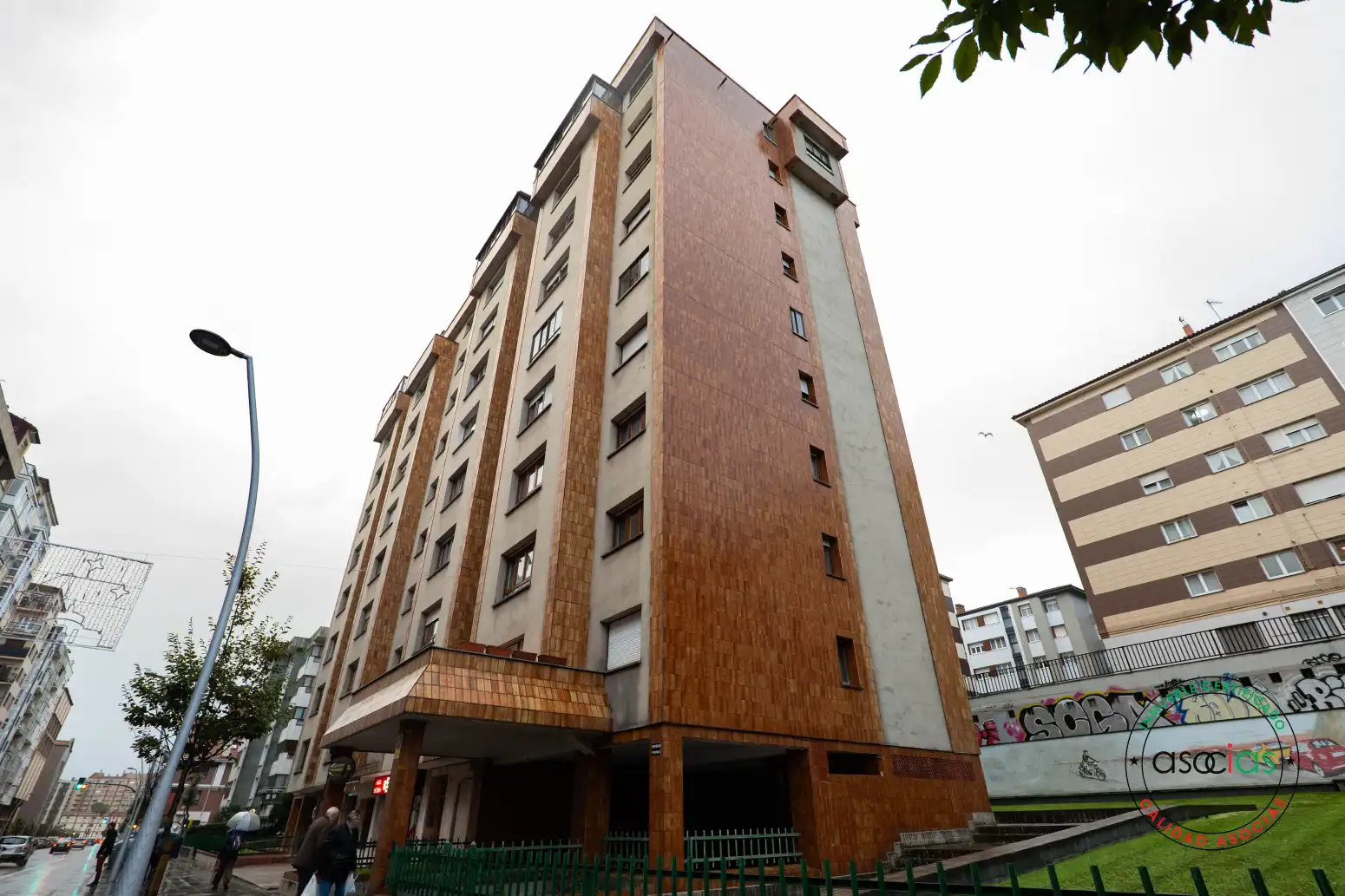 Exterior view of Flat for sale in Gijón   with Heating, Private garden and Parquet flooring