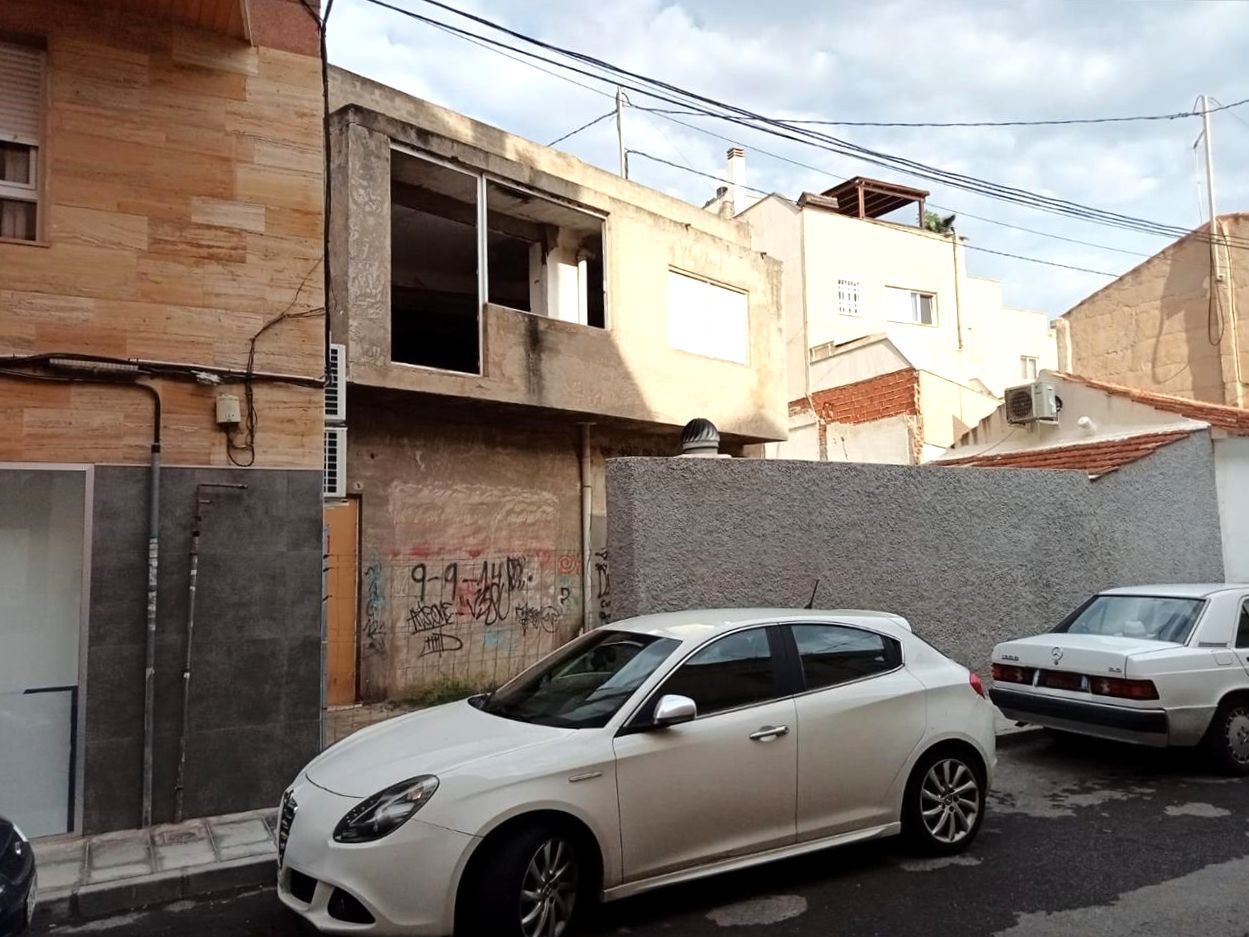 Exterior view of Industrial buildings for sale in Elda