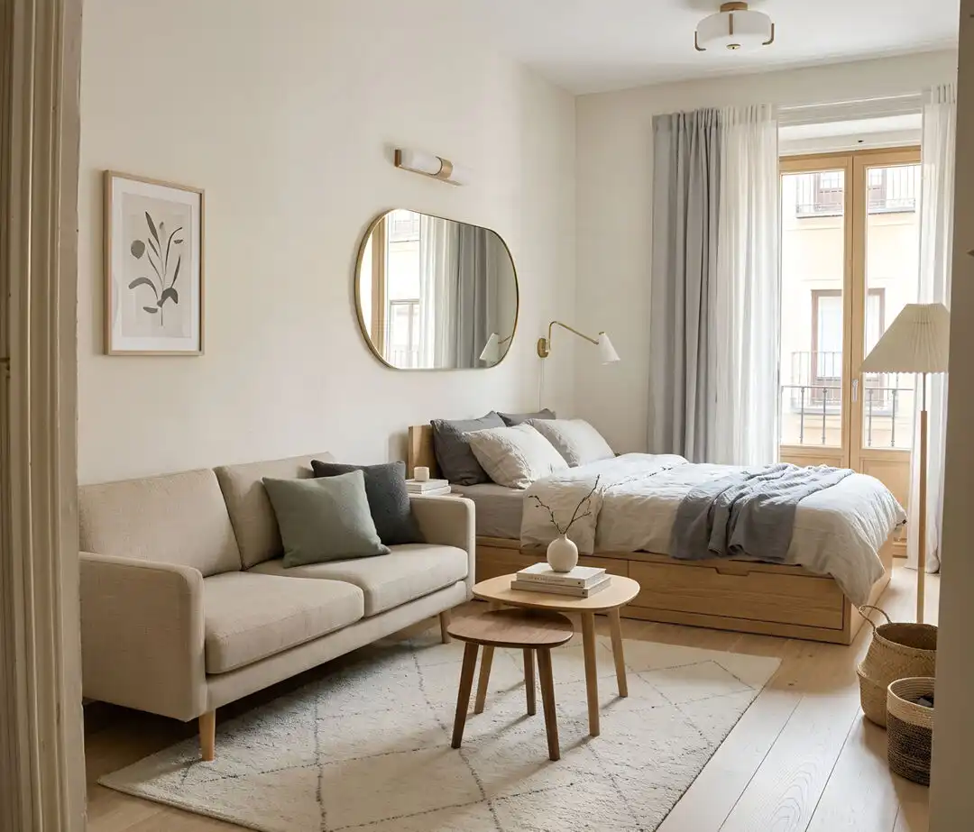 Bedroom of Flat for sale in Madrid  with Air Conditioner, Heating and Balcony