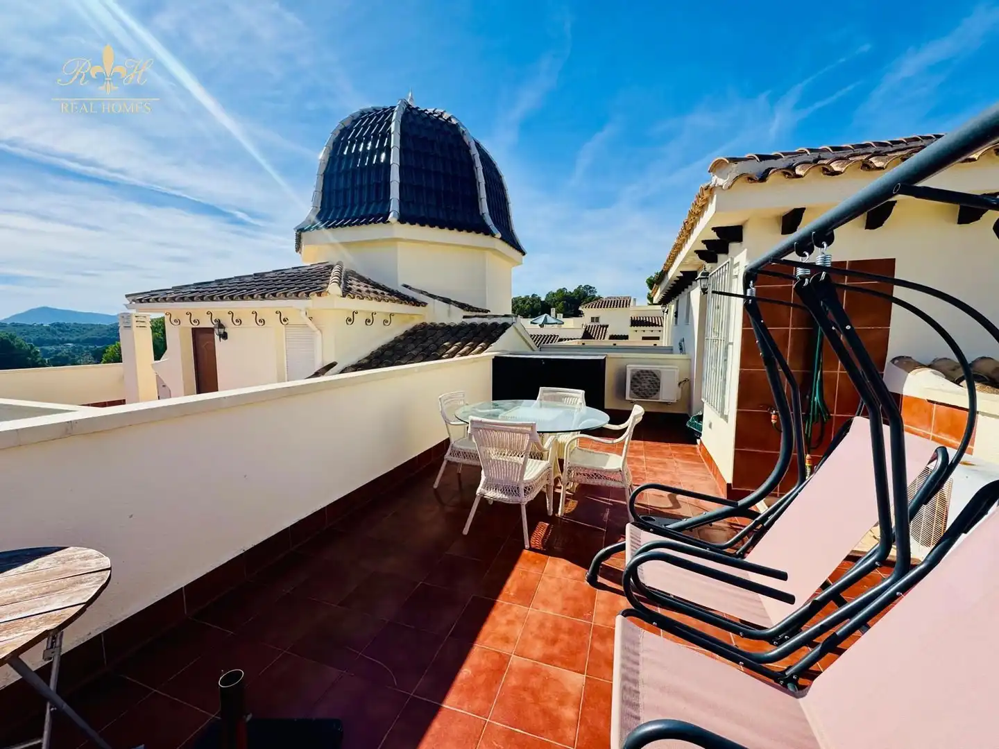 Terraza de Casa adosada de alquiler en Altea con Aire acondicionado, Terraza y Piscina