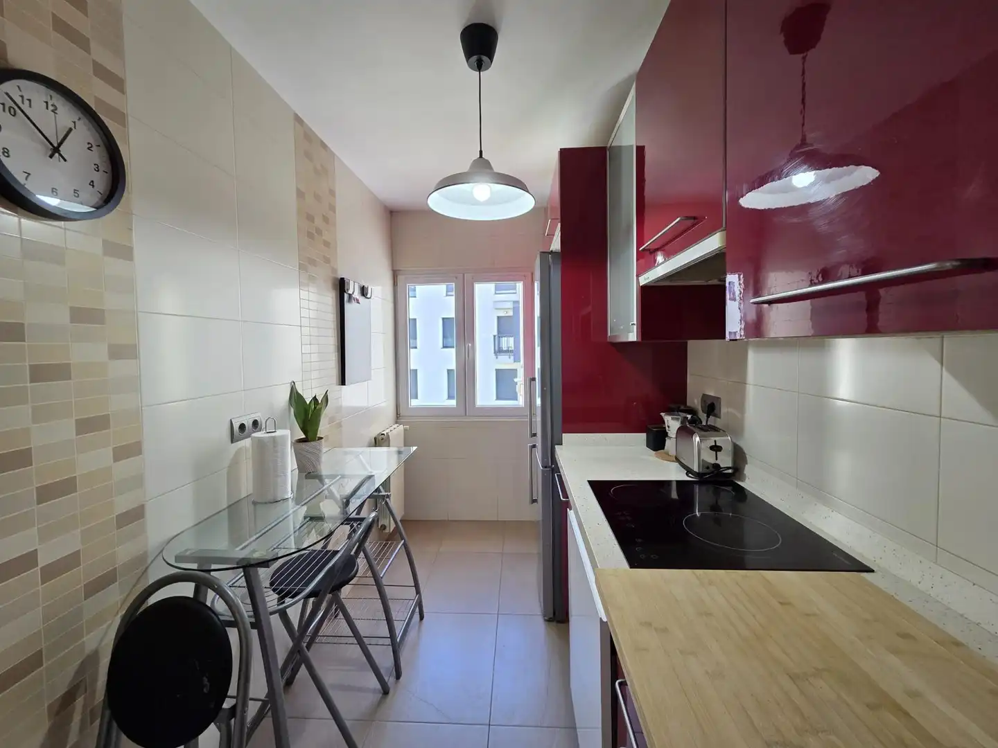 Kitchen of Attic for rent in Santa Cruz de Bezana  with Private garden, Parquet flooring and Terrace