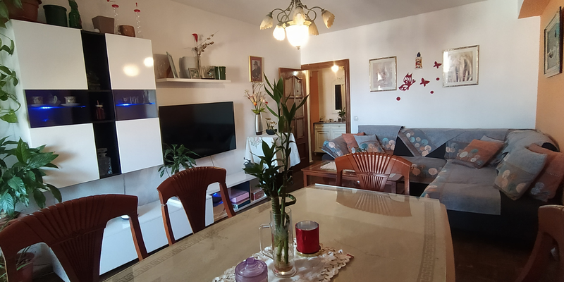 Sala d'estar de Pis en venda en Alcobendas amb Terrassa i Moblat