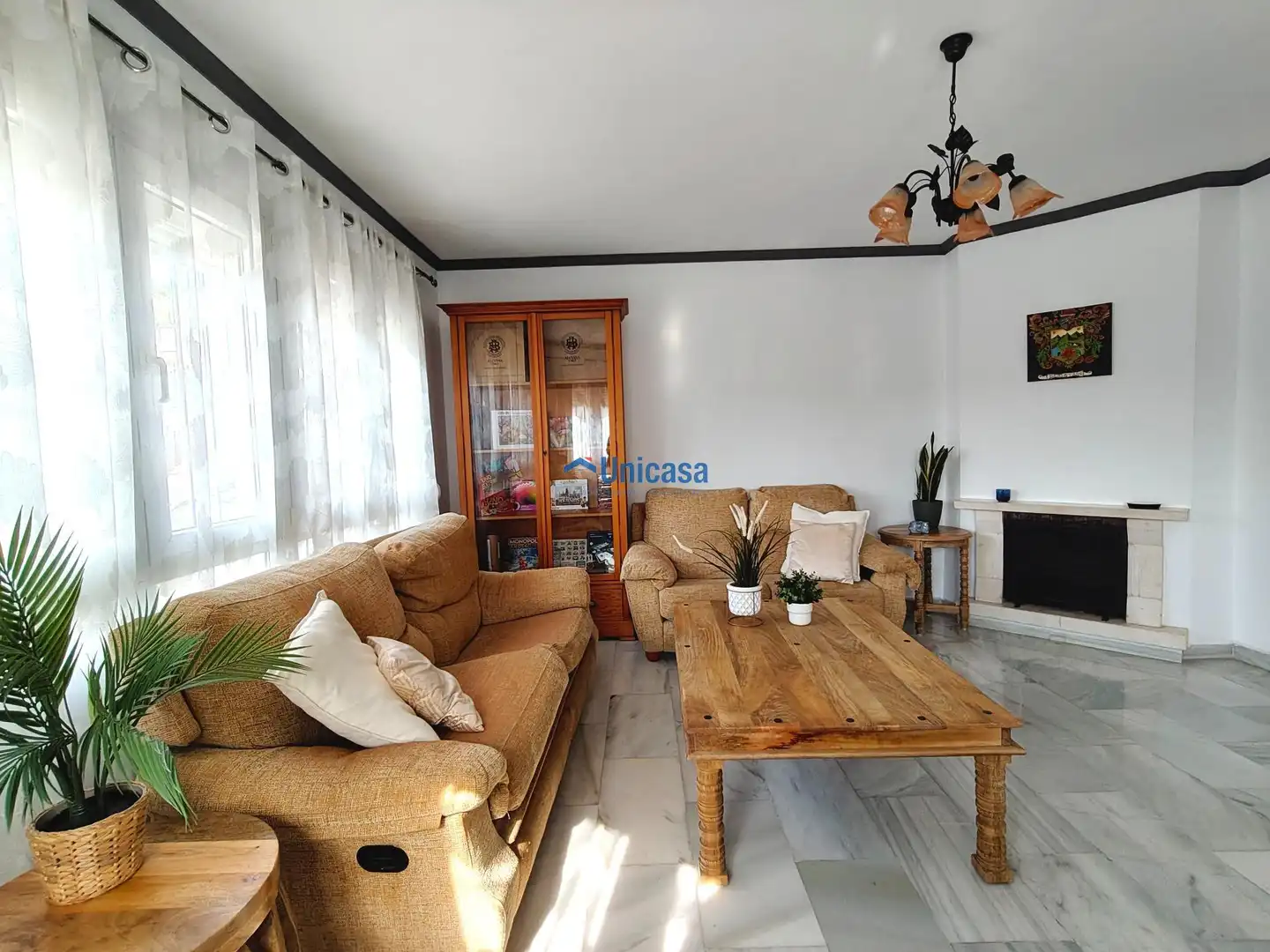 Sala de estar de Casa adosada en venta en Málaga con Terraza
