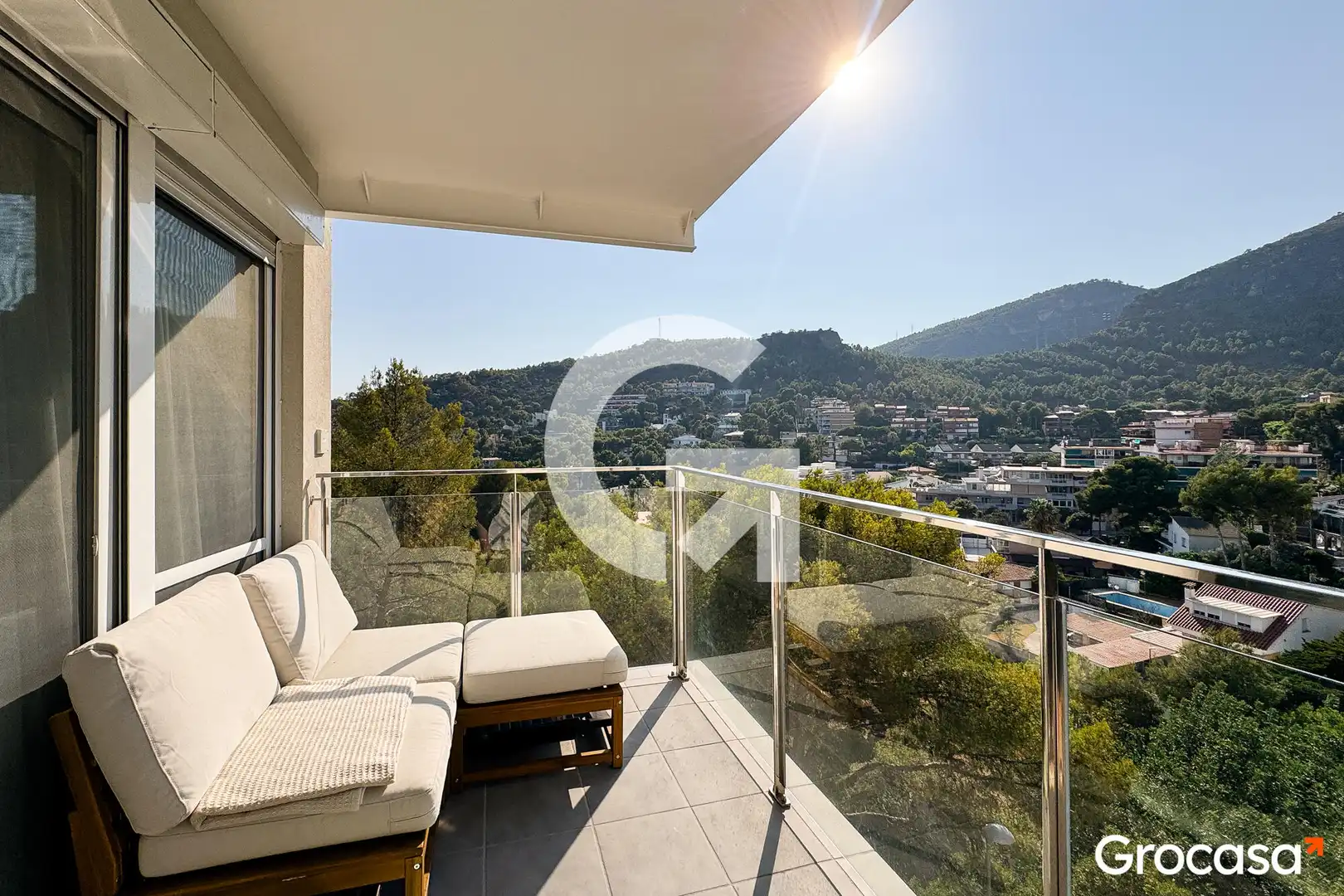 Terrace of Flat for sale in Castelldefels  with Air Conditioner, Balcony and Community pool
