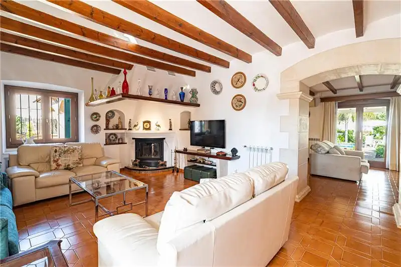Sala d'estar de Casa o xalet en venda en Marratxí amb Aire condicionat, Calefacció i Jardí privat