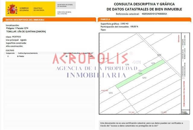 Terreno en Venta en Uña de Quintana