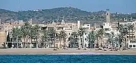 Außenansicht von Wohnung zum Verkauf in Badalona mit Klimaanlage, Privatgarten und Parkett