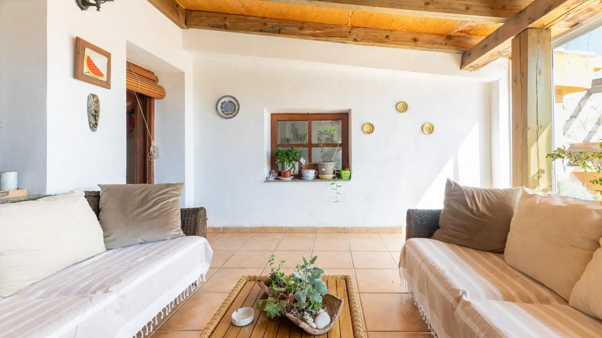 Sala d'estar de Casa o xalet en venda en Torreblanca amb Aire condicionat, Terrassa i Moblat