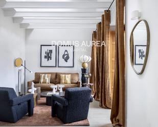 Sala d'estar de Àtic de lloguer en  Madrid Capital amb Moblat