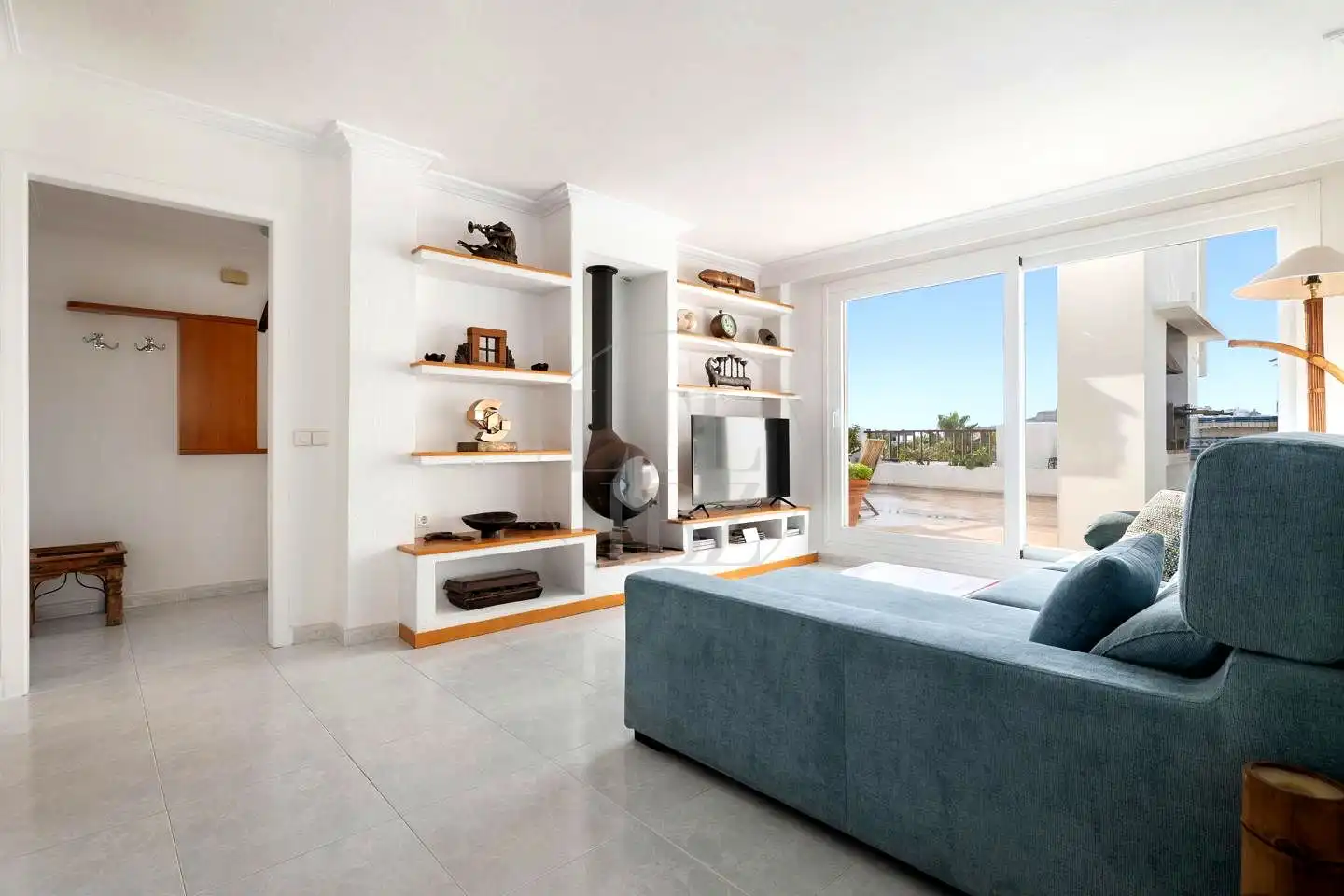 Wohnzimmer von Dachboden zur Miete in Eivissa mit Terrasse, Möbliert und Internet
