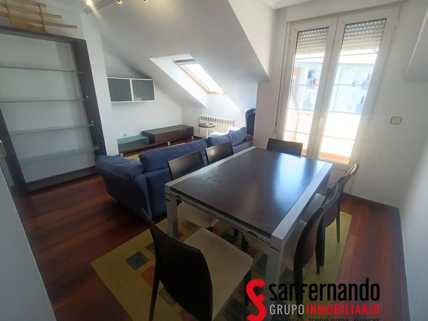 Dining room of Flat for rent in Santander  with Heating, Parquet flooring and Furnished
