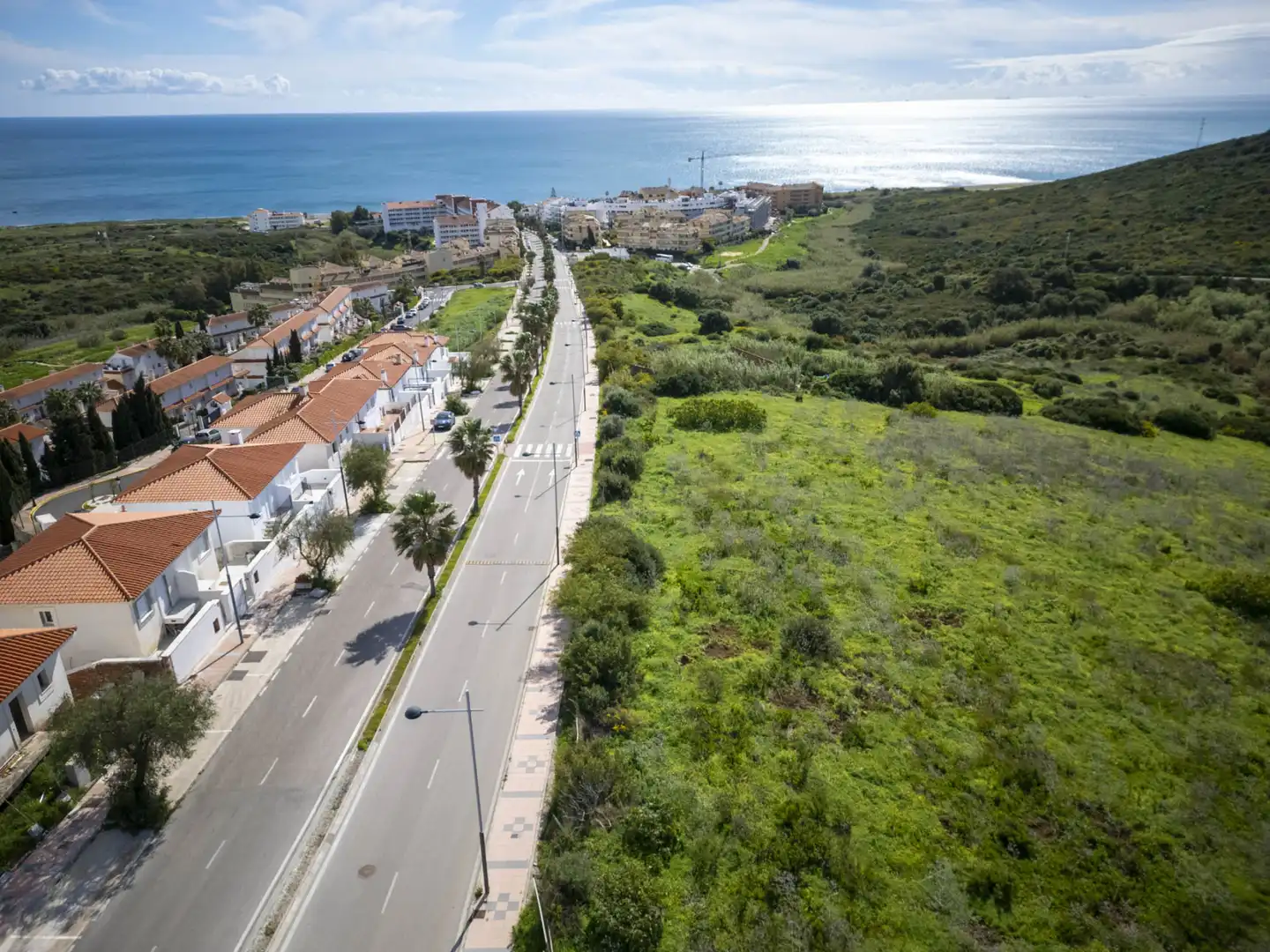 Vista exterior de Casa adosada en venta en Manilva con Jardín privado y Terraza