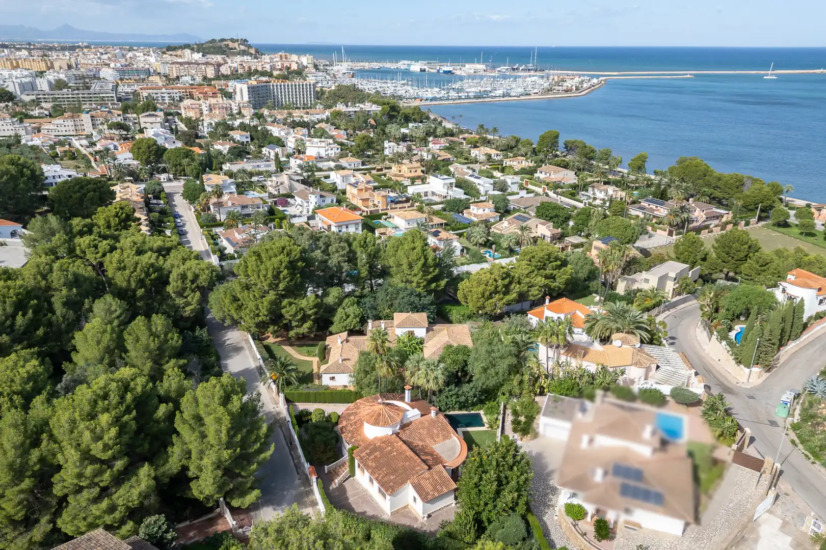 Vista exterior de Casa o chalet en venta en Dénia con Aire acondicionado, Calefacción y Jardín privado