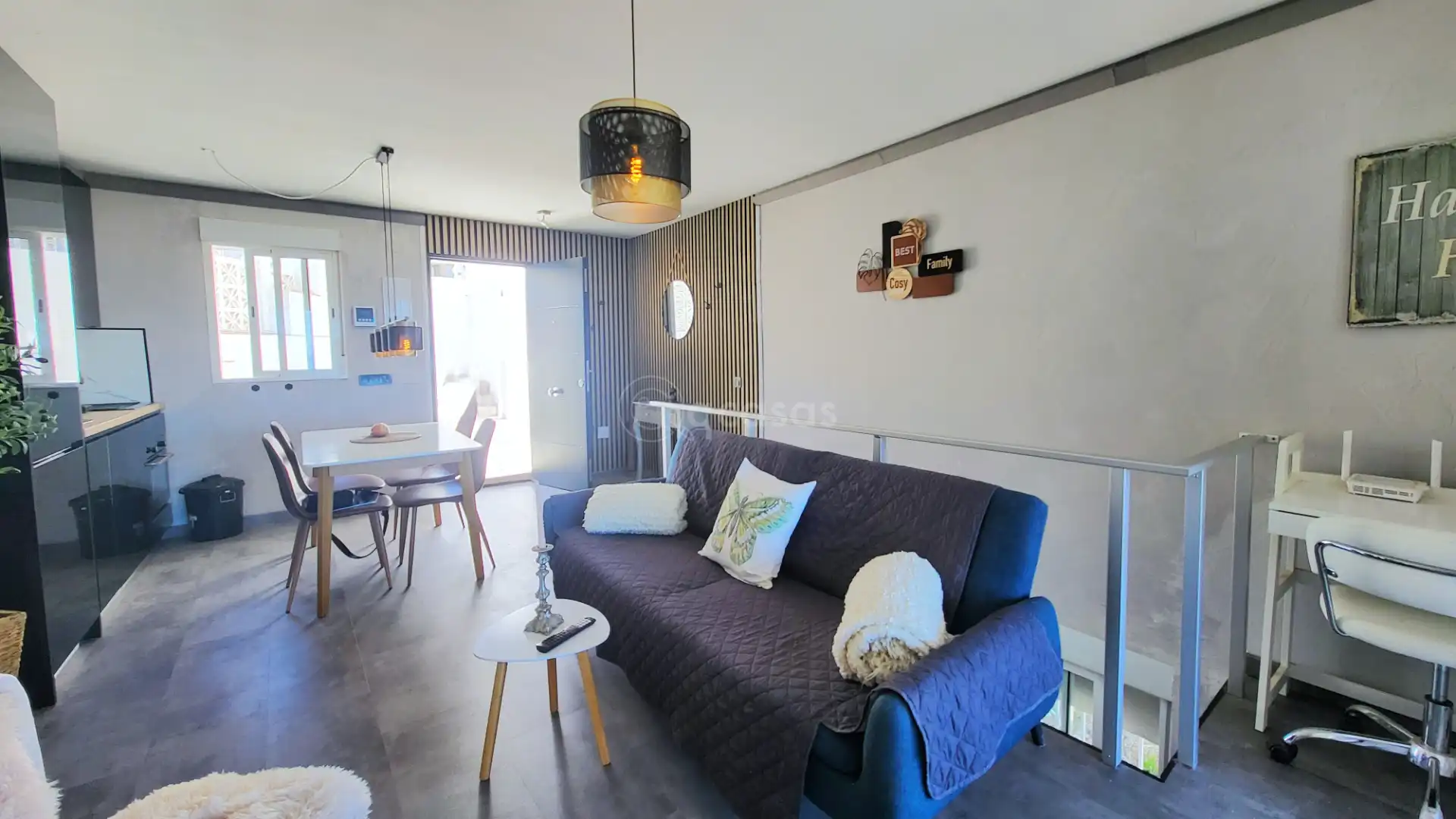 Sala d'estar de Casa adosada en venda en Mijas amb Aire condicionat, Calefacció i Terrassa