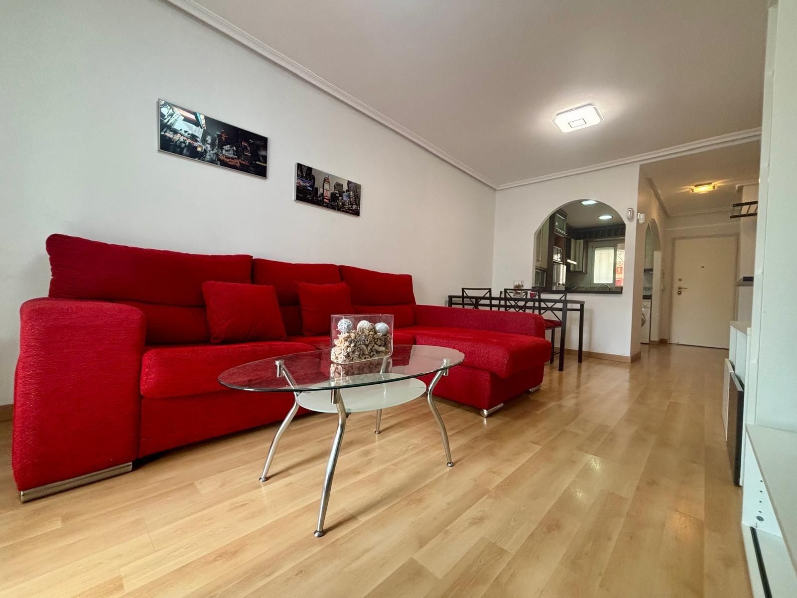 Living room of Flat for sale in La Unión  with Parquet flooring, Terrace and Balcony