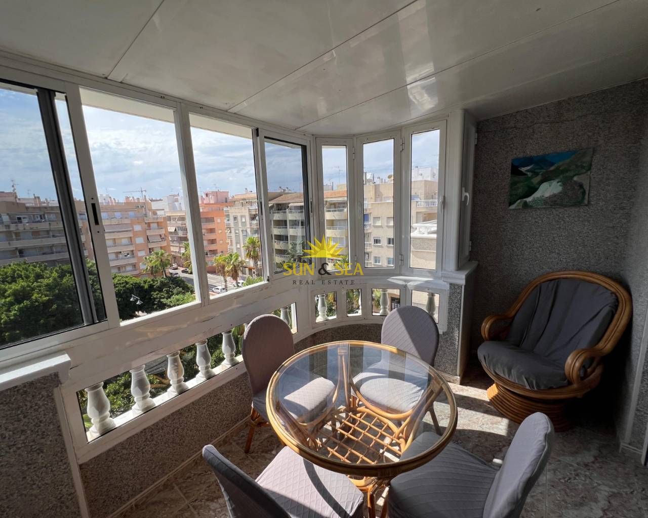 Balcony of Apartment to rent in Torrevieja  with Air Conditioner, Heating and Terrace