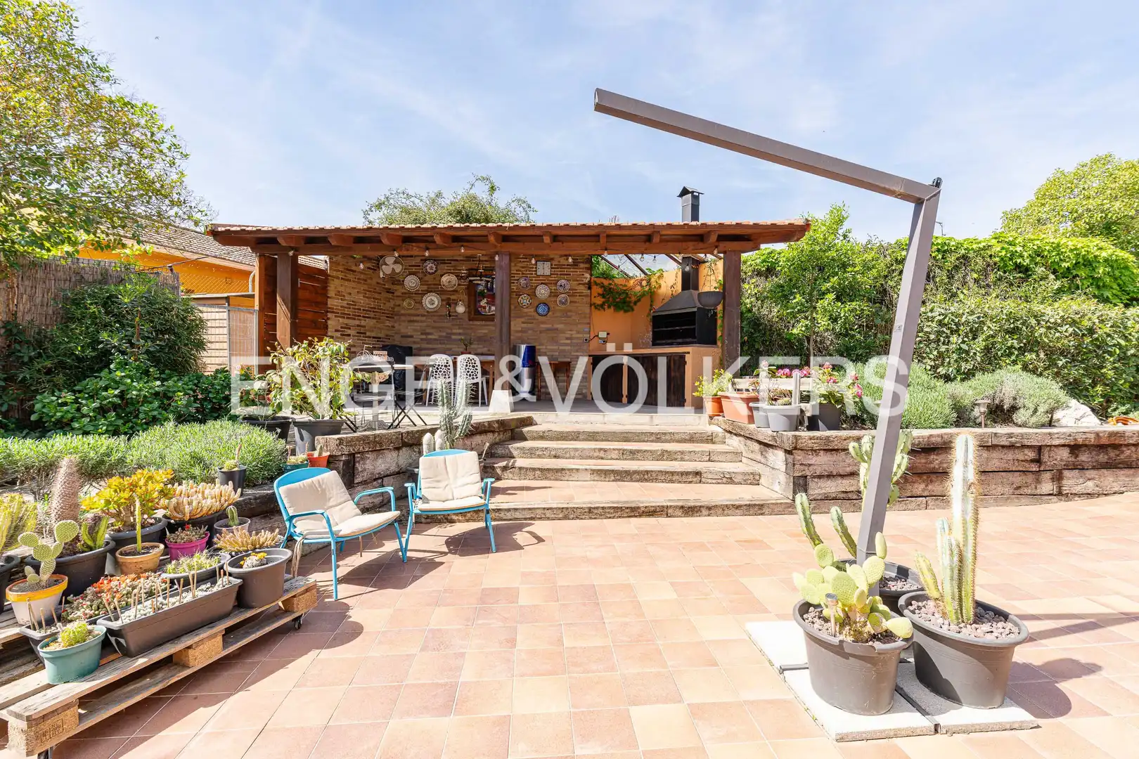 Terrassa de Casa o xalet en venda en Galapagar amb Aire condicionat, Calefacció i Jardí privat