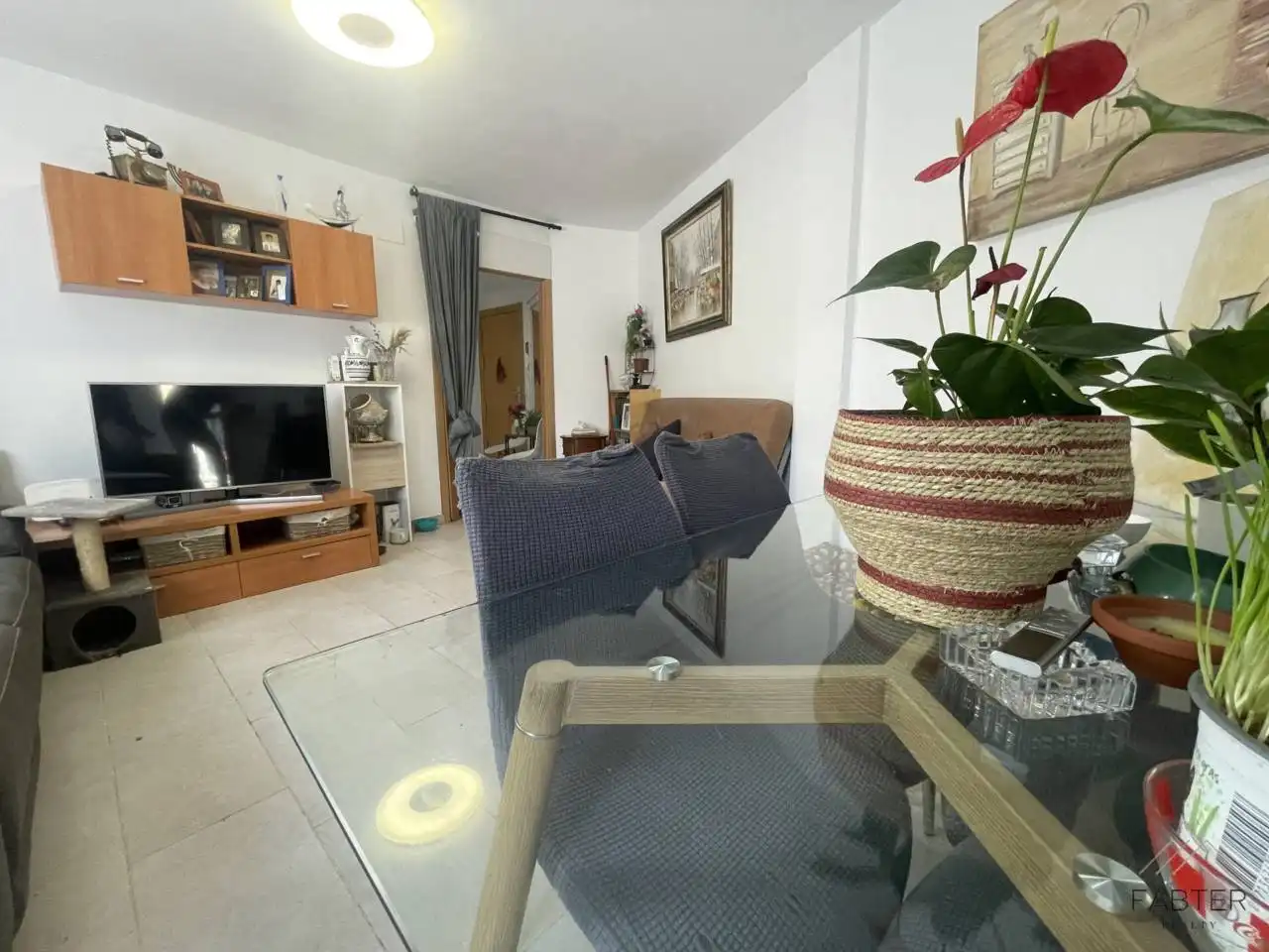 Sala d'estar de Apartament en venda en Sant Feliu de Codines amb Aire condicionat, Calefacció i Traster