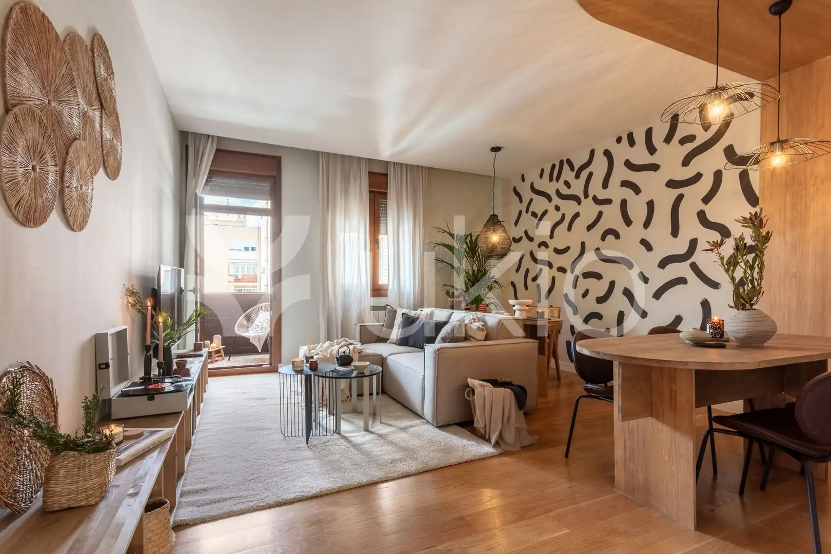 Living room of Apartments for rent in Madrid  with Air Conditioner, Heating and Oven