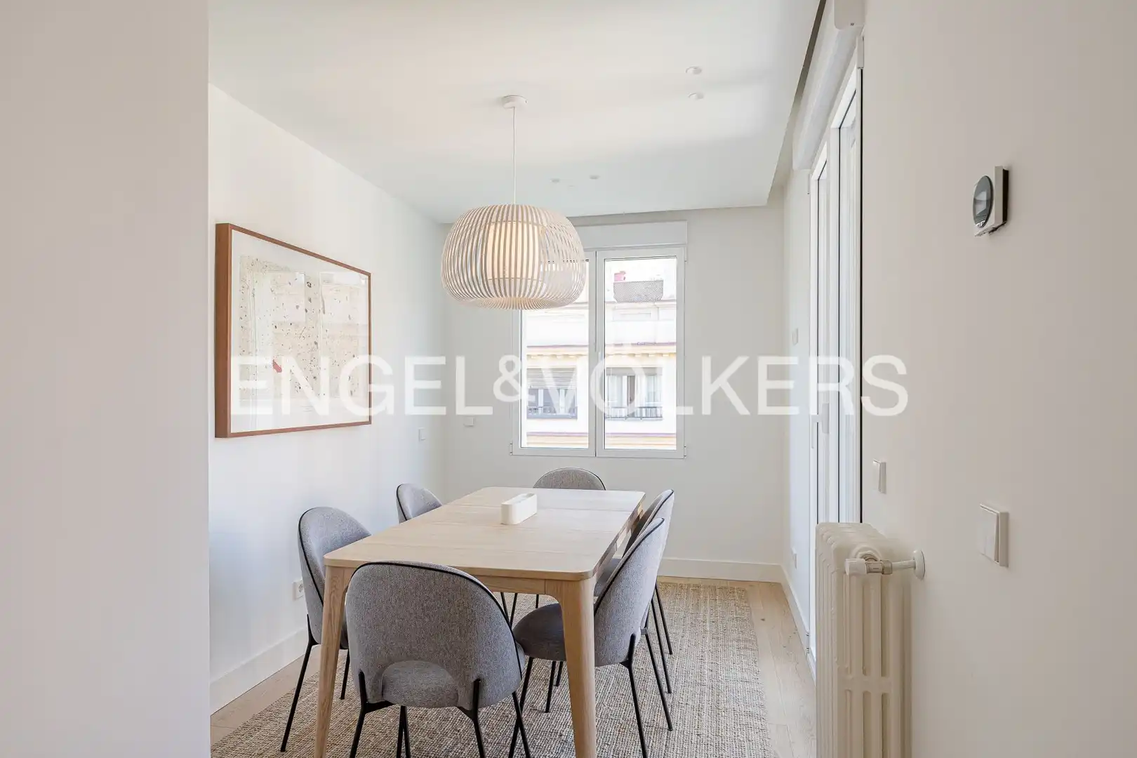 Esszimmer von Wohnung zur Miete in Madrid mit Klimaanlage, Heizung und Terrasse