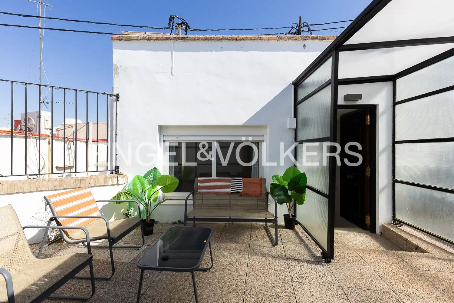 Terrace of Attic for rent in Valencia  with Air Conditioner, Heating and Terrace