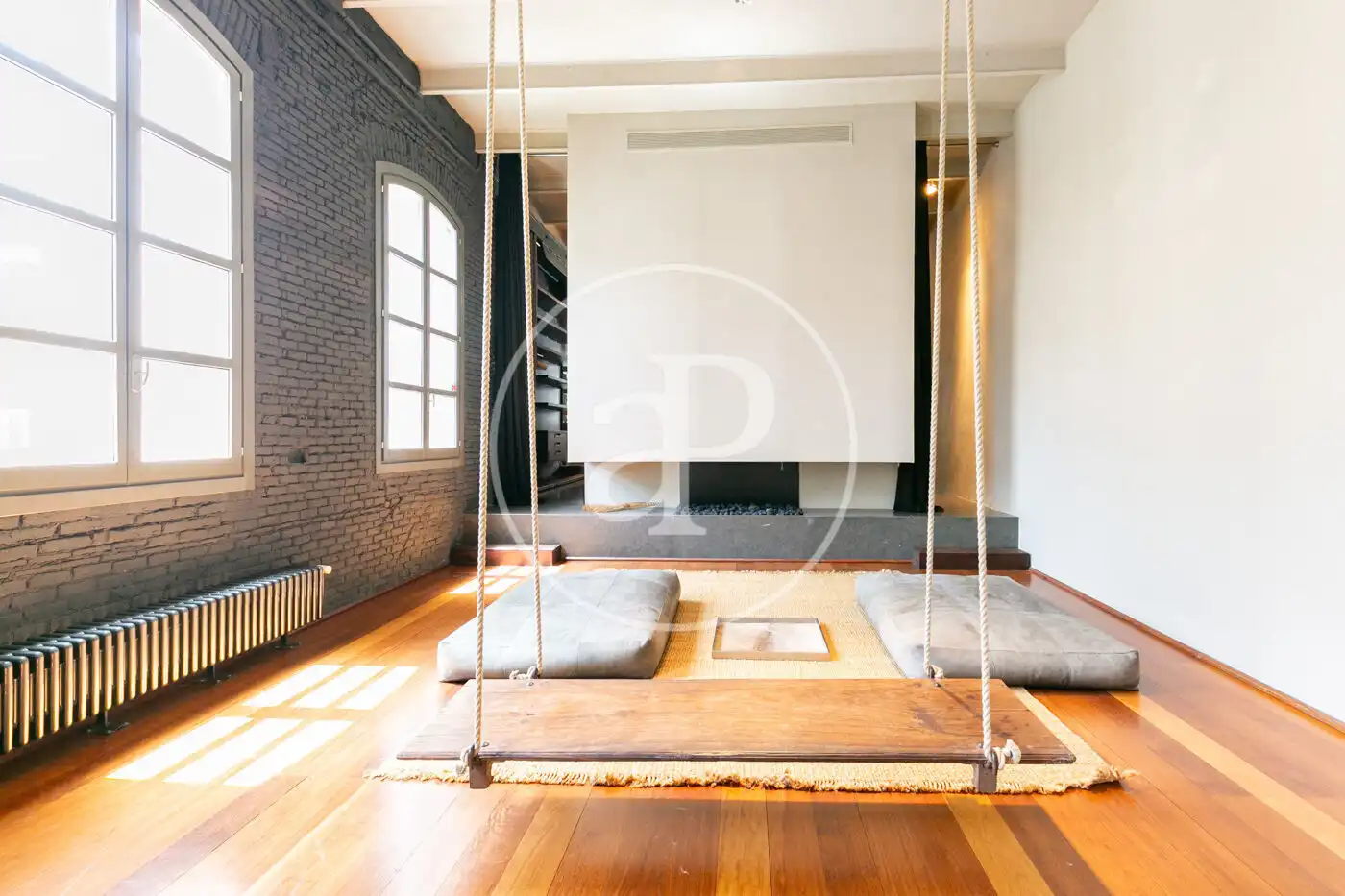 Sala de estar de Piso de alquiler en Barcelona con Aire acondicionado, Calefacción y Amueblado