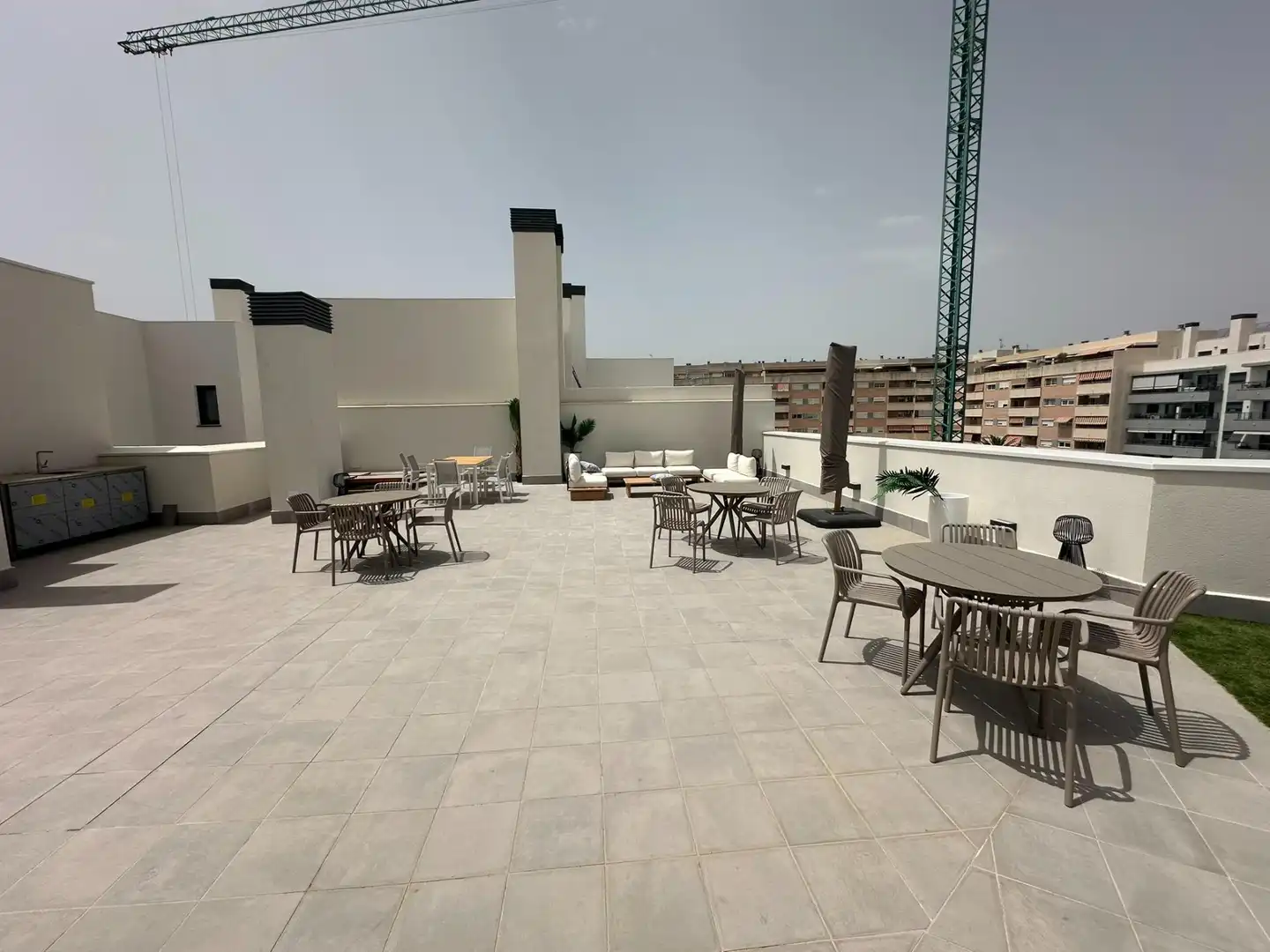 Terrace of Flat for rent in Mijas  with Air Conditioner, Heating and Private garden