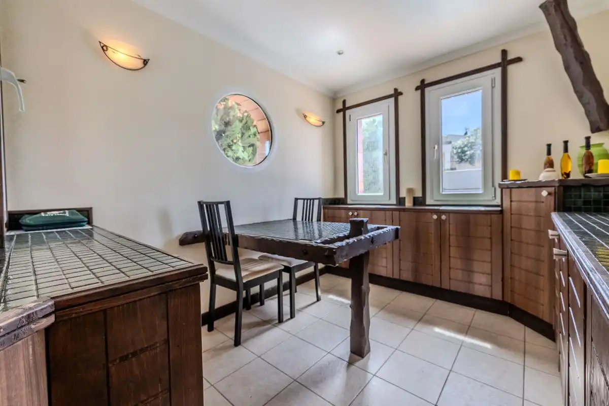 Menjador de Casa o xalet en venda en Mijas amb Aire condicionat, Jardí privat i Terrassa