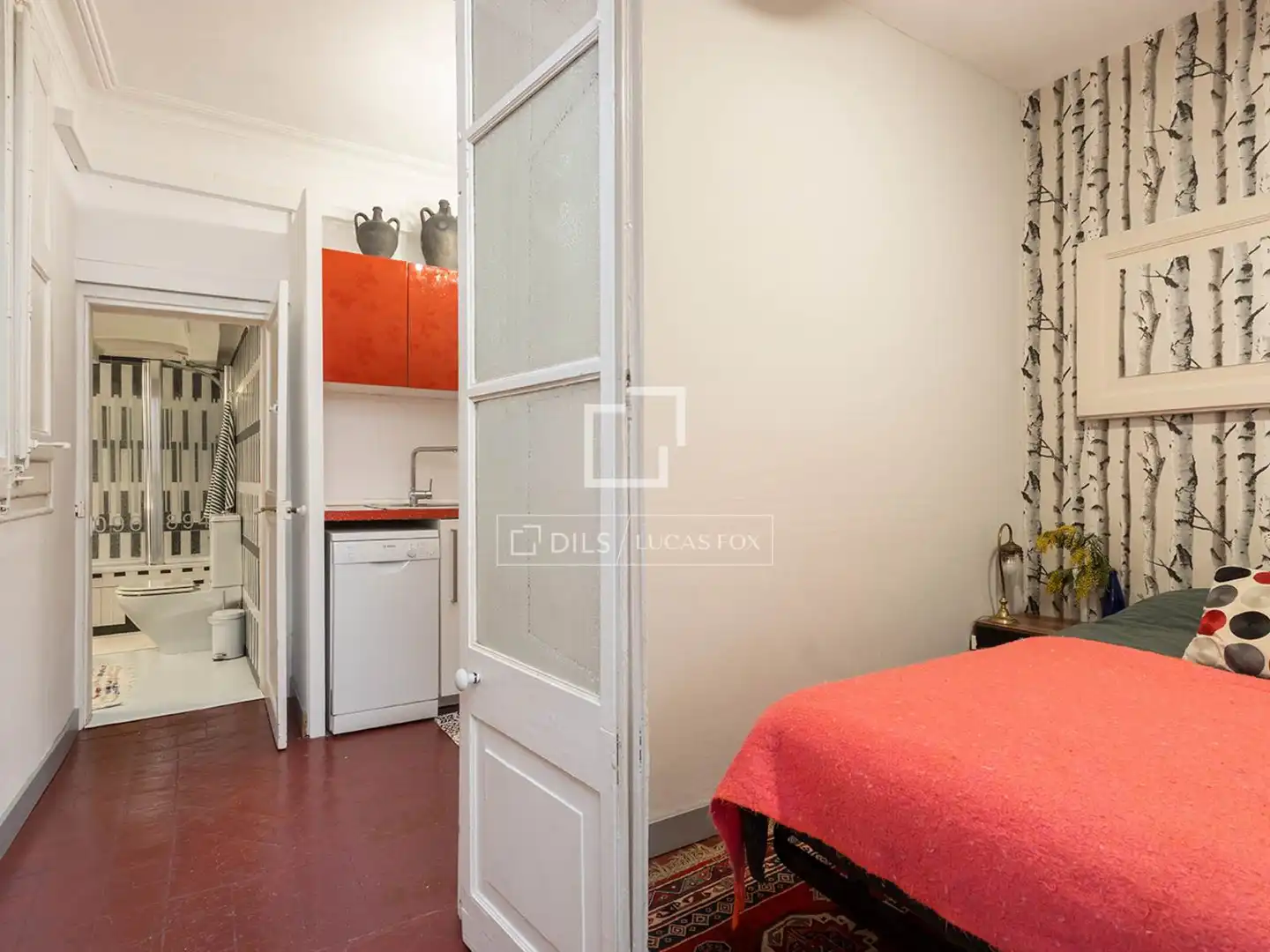 Bedroom of Flat for sale in Barcelona  with Air Conditioner, Terrace and Balcony