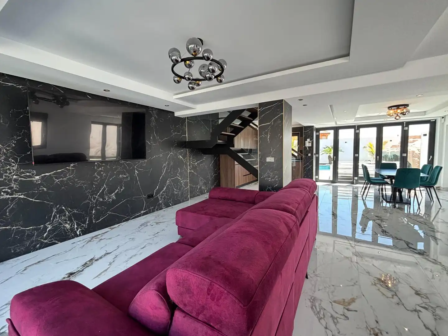 Sala de estar de Casa o chalet en venta en Cartagena con Aire acondicionado, Terraza y Piscina