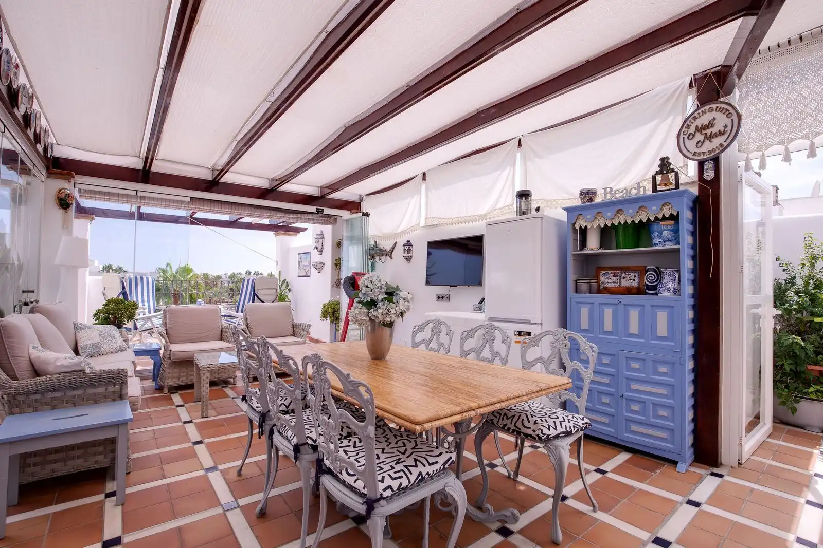 Terrasse von Maisonette zum Verkauf in Marbella mit Klimaanlage, Terrasse und Abstellraum