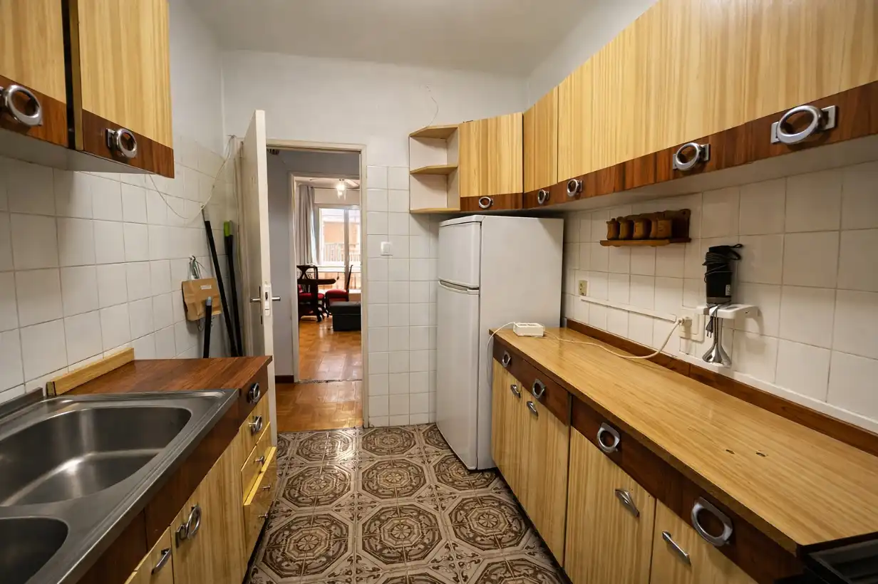 Kitchen of Flat for sale in Madrid  with Terrace and Balcony