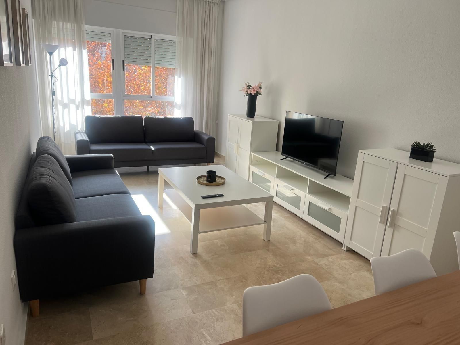 Sala de estar de Piso de alquiler en Cartagena con Aire acondicionado y Balcón