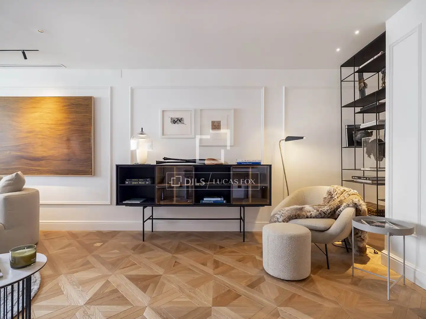 Living room of Flat for sale in Barcelona  with Air Conditioner, Heating and Parquet flooring