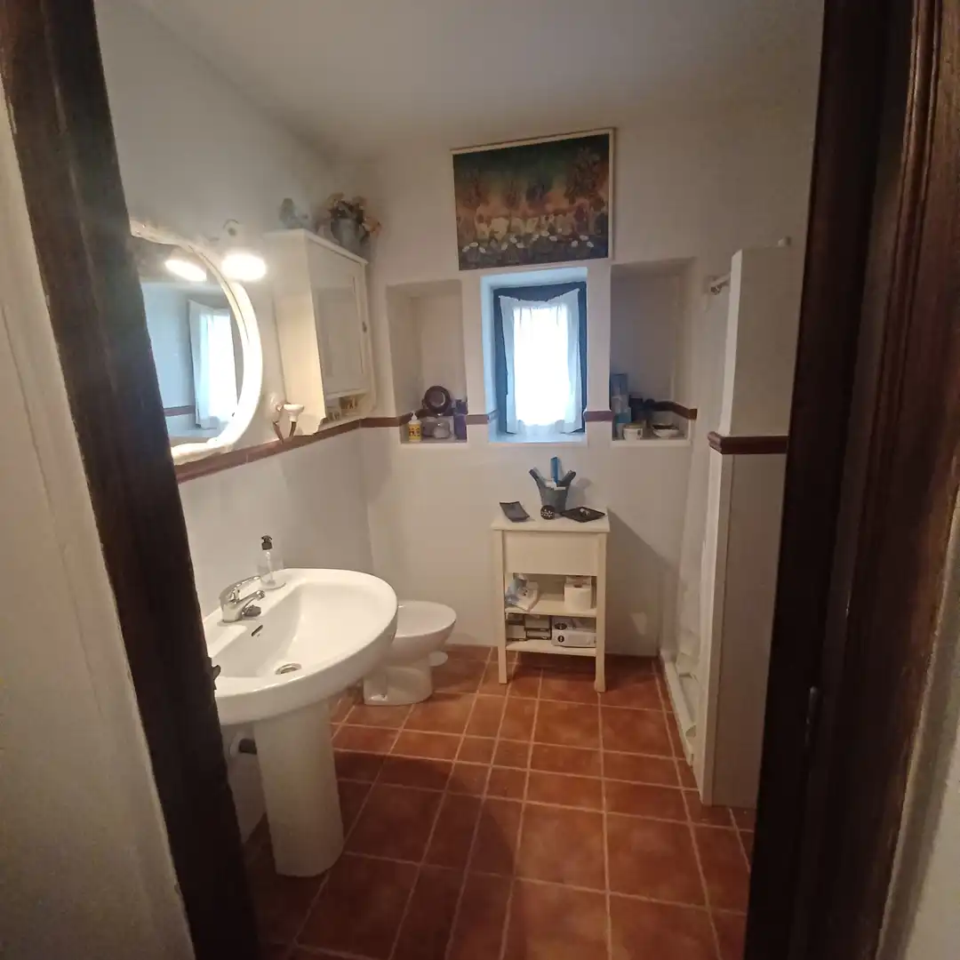 Baño de Finca rústica en venta en Villanueva del Rosario con Jardín privado, Terraza y Trastero