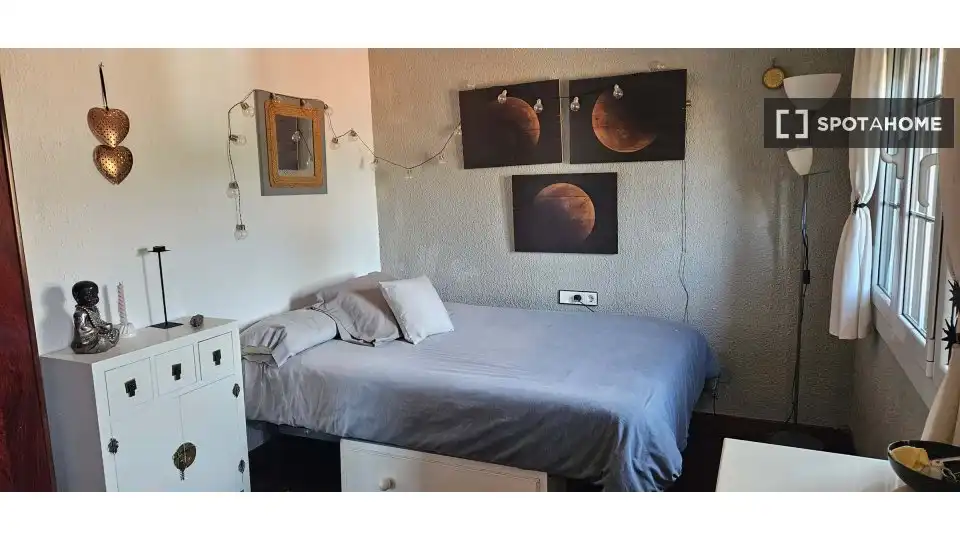 Bedroom of Flat for share in Sant Andreu de Llavaneres  with Air Conditioner, Terrace and Furnished